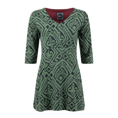 Front - Weird Fish Womens/Ladies Arielle Printed Jersey 3/4 Sleeve Tunic Top