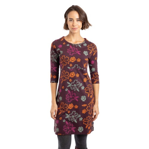 Front - Weird Fish Womens/Ladies Shafika Printed Jersey Midi Dress