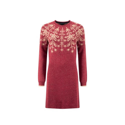 Front - Weird Fish Womens/Ladies Blakely Fair Isle Knitted Dress