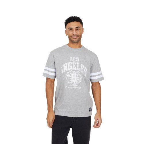Front - Brave Soul Mens Crew Neck Relaxed Fit T-Shirt