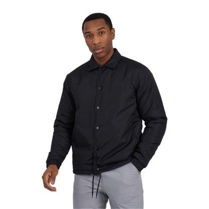 Front - Brave Soul Mens Padded Coach Jacket