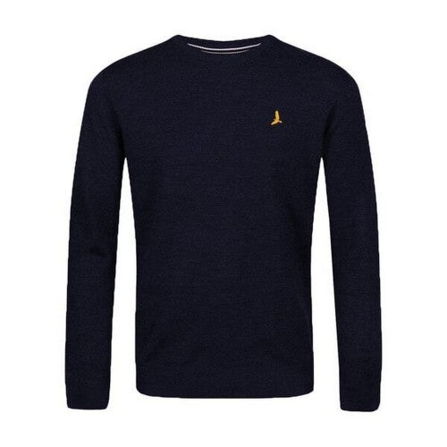 Front - Brave Soul Mens Flat Knit Crew Neck Jumper