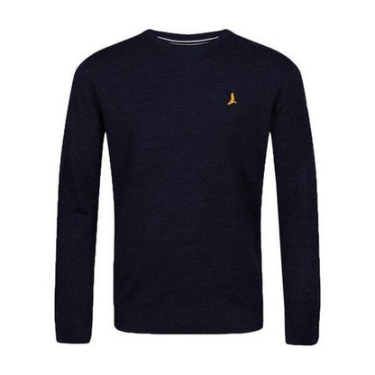 Front - Brave Soul Mens Flat Knit Crew Neck Jumper