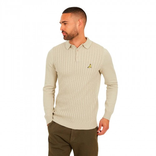 Front - Brave Soul Mens Dillinger Knitted Long-Sleeved Jumper