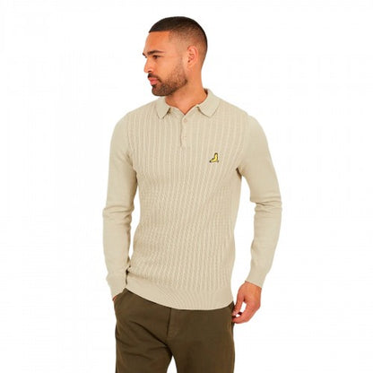 Front - Brave Soul Mens Dillinger Knitted Long-Sleeved Jumper
