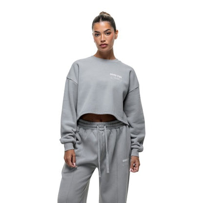 Front - Good For Nothing Womens/Ladies Angel Full Zip Crop Hoodie
