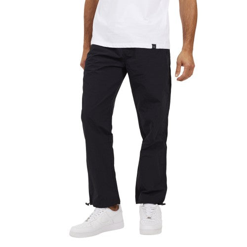 Front - Brave Soul Mens Taslan Loose Cargo Trousers