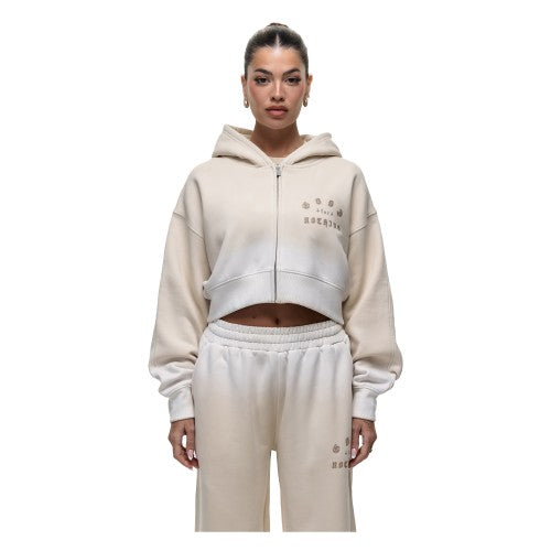 Front - Good For Nothing Womens/Ladies Spray Full Zip Hoodie