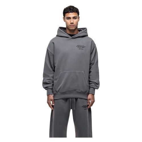 Front - Good For Nothing Mens Atelier Pull Over Branded Oversized Hoodie