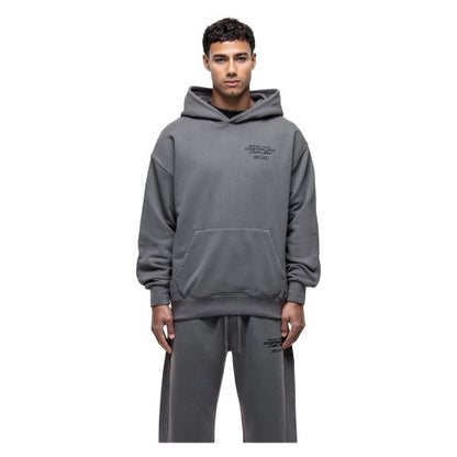 Front - Good For Nothing Mens Atelier Pull Over Branded Oversized Hoodie
