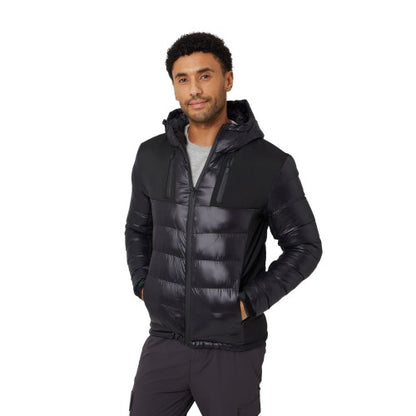 Front - Brave Soul Mens Padded Hooded Jacket