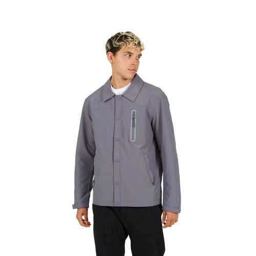 Front - Brave Soul Mens Taslan Coach Jacket
