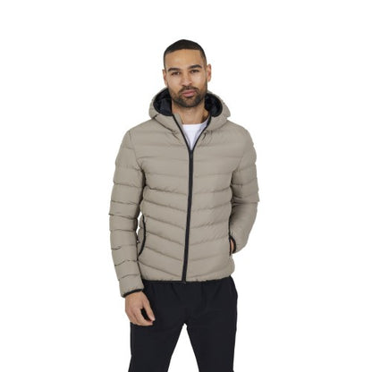 Front - Brave Soul Mens Padded Hooded Jacket
