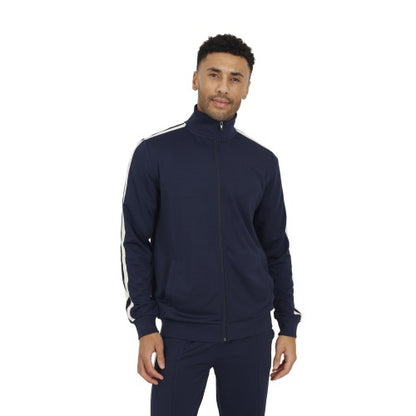 Front - Brave Soul Mens Zip Funnel Neck Track Top