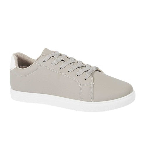 Front - Brave Soul Mens PU Lace Up Trainers