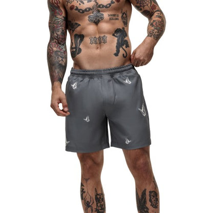 Front - Good For Nothing Mens Butterfly Swim Shorts