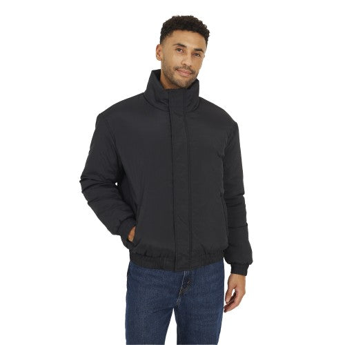 Front - Brave Soul Mens Padded Bomber Jacket