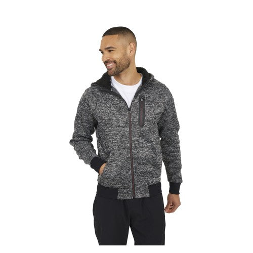 Front - Brave Soul Mens Grindle Long-Sleeved Full Zip Hoodie
