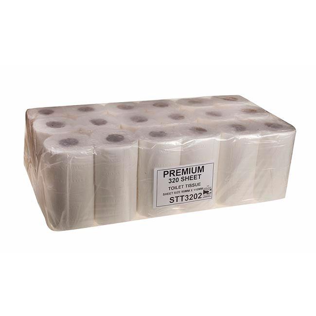 Front - Toilet Roll 320 Sheet 2 Ply Assorted Pack Size