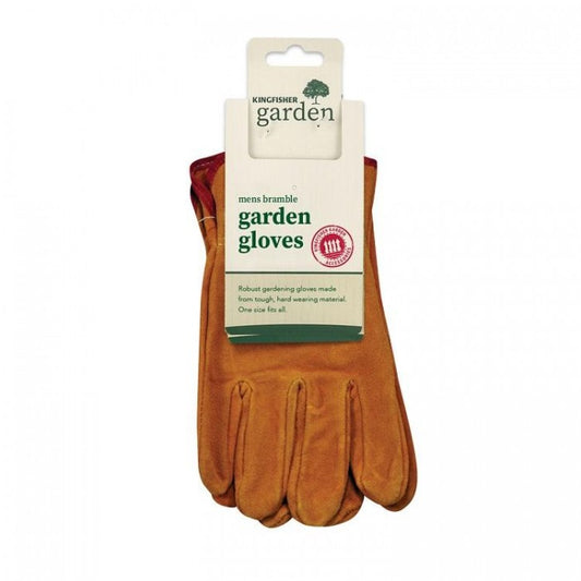 Front - Kingfisher Pro Gold Mens Bramble Gardening Gloves