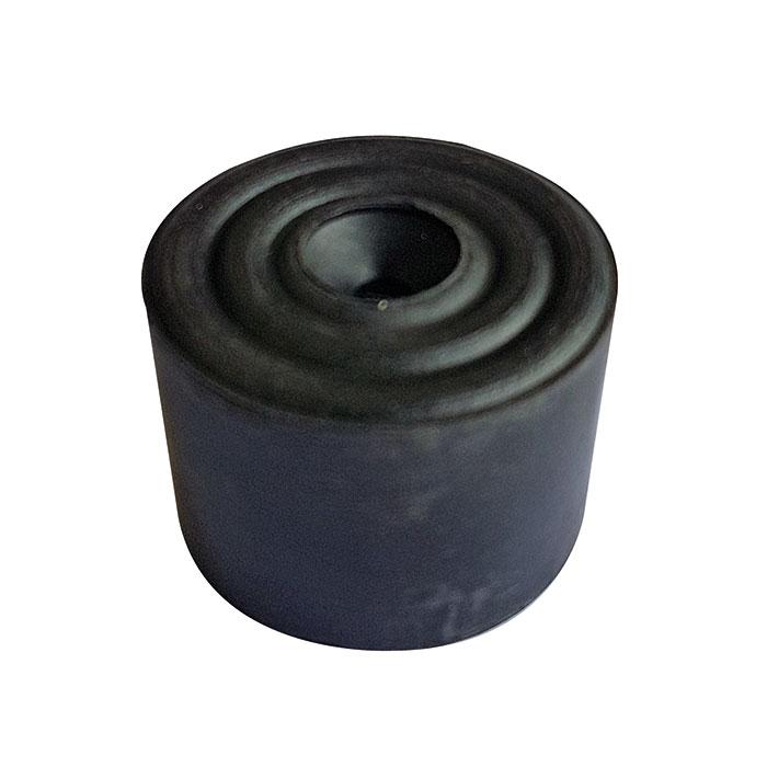 One Colour - Front - Giant Solid Rubber Door Stop Black 2''