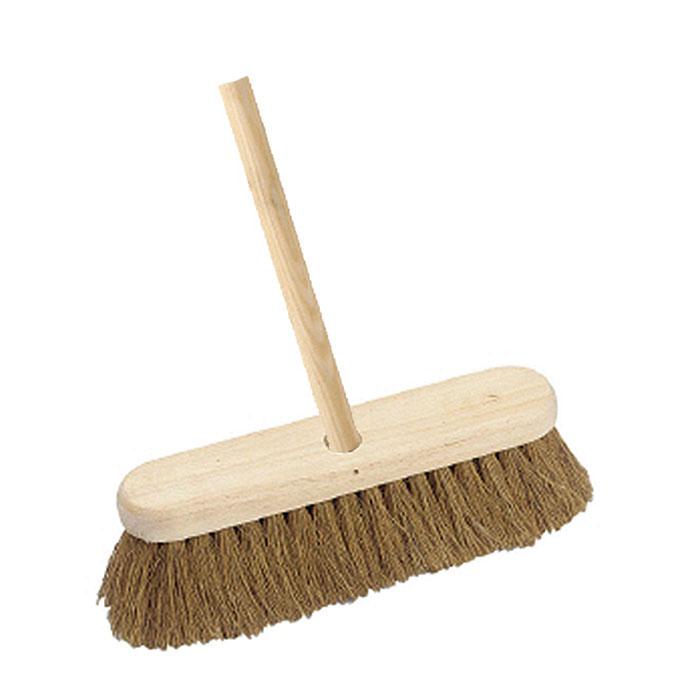 Front - Assembled 12 Soft Coco Contract Sweeping Broom