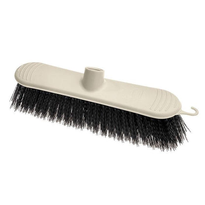 One Colour - Front - Addis Plastic Broom Head Soft Bristle Linen Beige