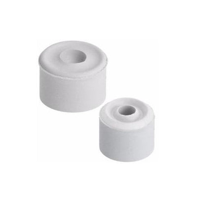 One Colour - Front - Large White Rubber Door Stops 32mm - 1.1-4'' Single