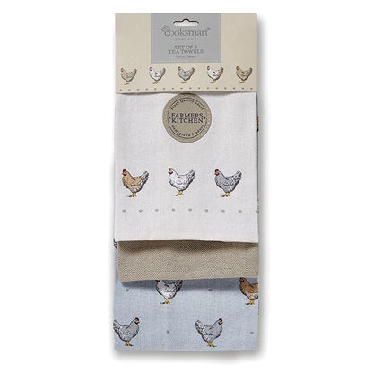Front - Farmers Kitchen Tea Towel 3pk