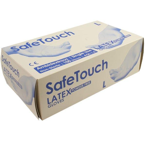 Front - SafeTouch Extra Small Latex Glove Box Powder Free 100pk