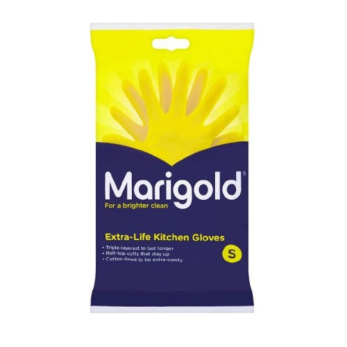Front - Marigold Extra-Life Kitchen Gloves Small