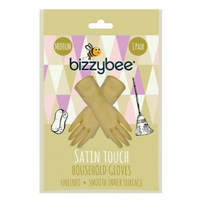 One Colour - Front - Bizzybee Satin Touch Unlined Household Gloves Medium