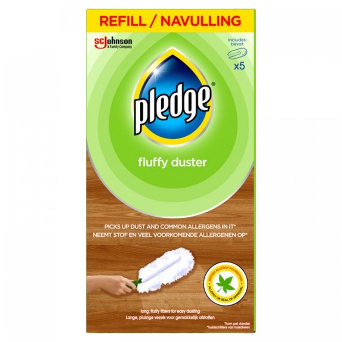 Front - Pledge Fluffy Duster Refill (Pack Of 5)