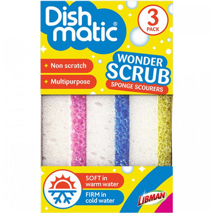 Front - Dishmatic Wonder Scrubs 3pk