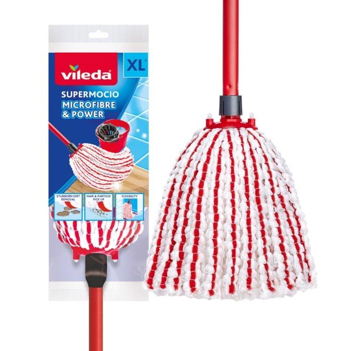 One Colour - Front - Vileda Supermocio Microfibre & Power XL Mop
