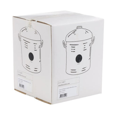 Front - Leecroft Metal Mini Bin Cream 12 x 10''