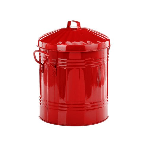 Front - Leecroft Metal Mini Bin Red 12 x 10''