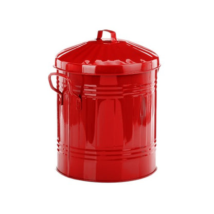 Front - Leecroft Metal Mini Bin Red 12 x 10''