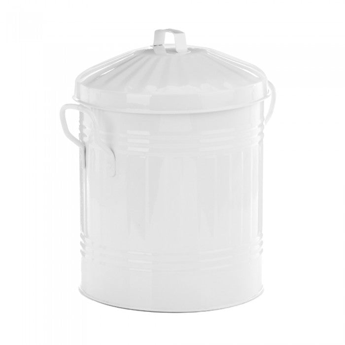 Front - Leecroft Metal Mini Bin White 12 x 10''