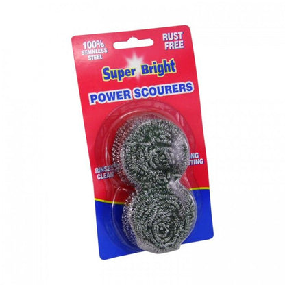 Front - Super Bright Spiral Scourer 2pk