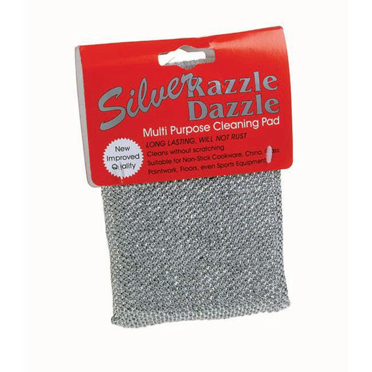 One Colour - Front - Silver Razzle Dazzle Non-Scratch Multi-Purpose Cleaning Pad - Scourer