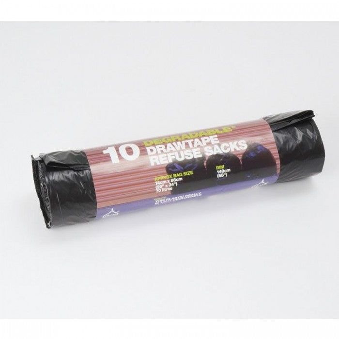 Front - Tuffy Sack Degradable Drawtape 10 Roll