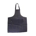 One Colour - Front - Butchers Stripe Apron Navy