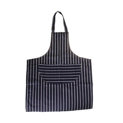 One Colour - Front - Butchers Stripe Apron Navy
