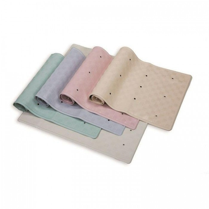 Front - Rubber Shower Mat Pink 53 x 53cm