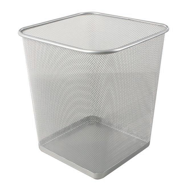 One Colour - Front - Square Mesh Waste Bin