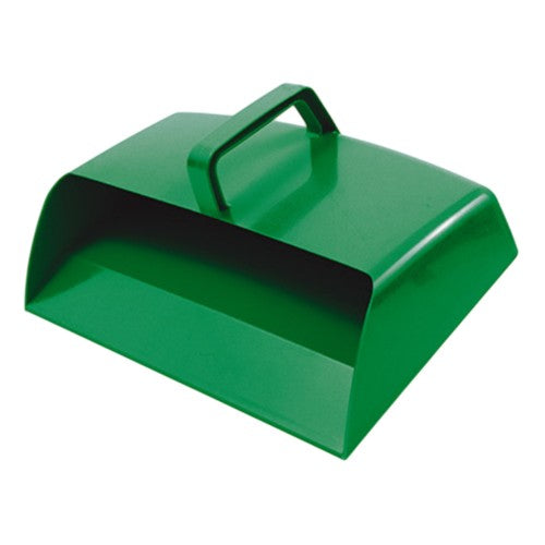 Front - Plastic Hooded Dustpan Green
