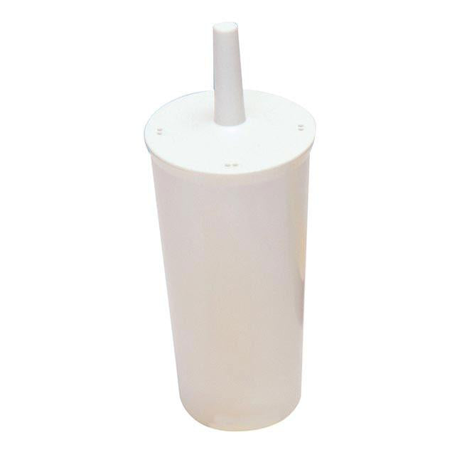 Front - Lucy Fully Enclosed Toilet Brush & Holder