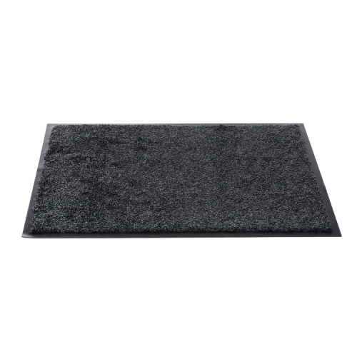 Front - Sentry Barrington Cotton Washable Mat 16 x 24'' Charcoal