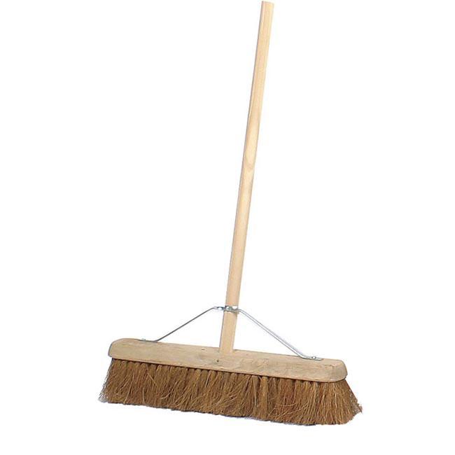 One Colour - Front - Assembled 18' Contract Soft Natural Coco Platform Broom